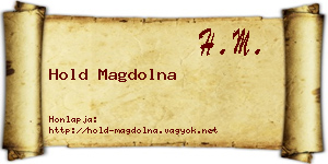 Hold Magdolna névjegykártya